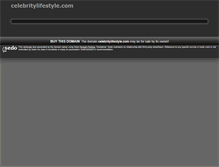 Tablet Screenshot of celebritylifestyle.com